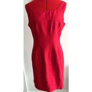 Daiquiri Mini Sleeveless Red Dress with Square Front Neck Sz 11